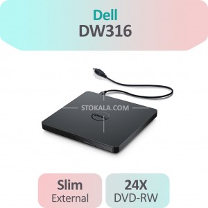 دی وی دی درایو اکسترنال Dell DVD-RW DW316