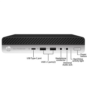 مشخصات و خرید کیس استوک HP Elitedesk 800 / 600 G4 i5 سایز اولترا مینی