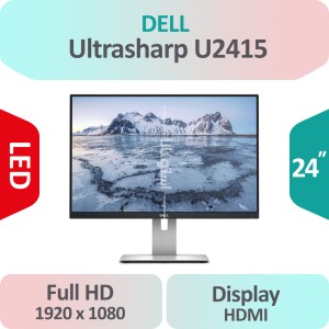 مانیتور استوک Dell IPS u2415 نمایشگر 24 اینچ