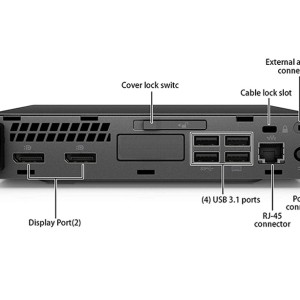 کیس استوک HP Elitedesk 800/600 G3 i7 سایز Tiny