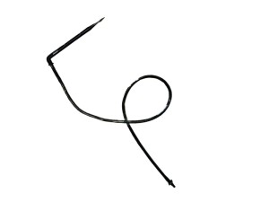 کیت قطره چکان تکی گلخانه ای پایه دار همراه با 50cm لوله ماکارانی نرم با اتصالات