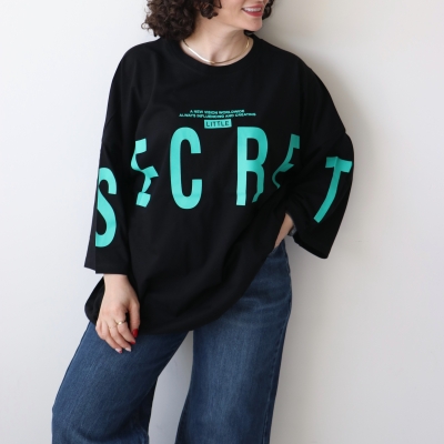 تیشرت لانگ  secret کد 6085