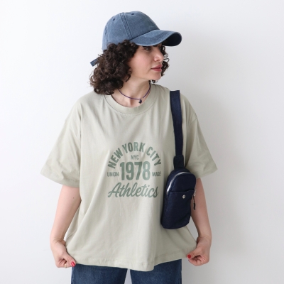 تیشرت باکسی Athleticsکد 6094