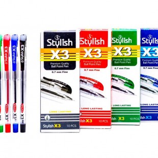 خودکار استایلیش stylish x3 بسته ۱۰ عددی