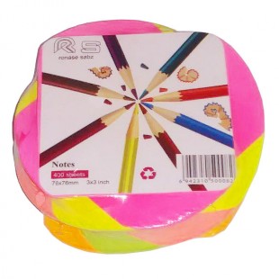 کاغذ یادداشت رنگی 7.5× 7.5 سانتیمتر