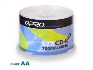 سی دی خام اپرو پرینتیبل باکسدار بسته 50 عددی
