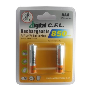باطری شارژی نیم قلمی  CFL-850mah