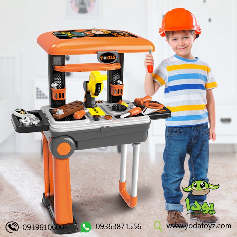 اسباب بازی میز ابزار مدل چمدانی چرخدار xiang cheng 008922