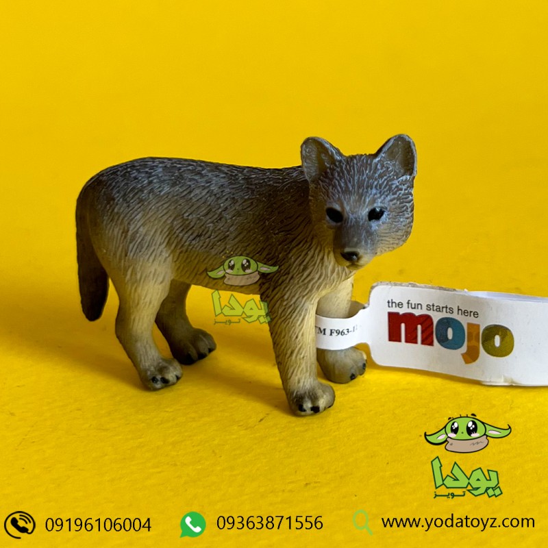 فیگور توله گرگ الواری برند موجو - Timber Wolf Cub figure 387244