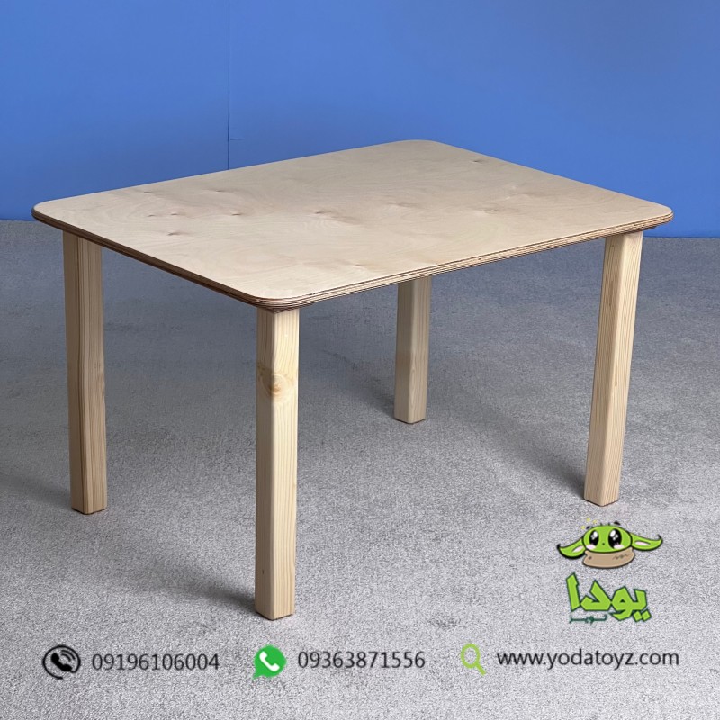 میز چوبی کودک مستطیل تک طرح ایکیا
