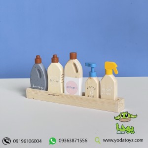 اسباب بازی چوبی پک مواد شوینده