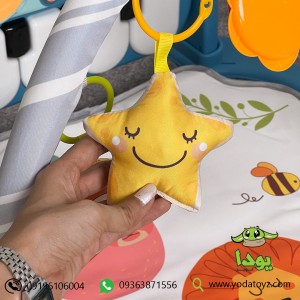 تشک بازی موزیکال آموزشی نوزادی طرح شیر پیانودار برند هانگر HE0635