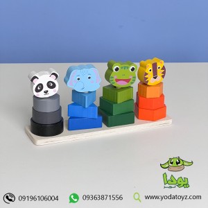 برج هوش حیوانات چوبی کد 1433