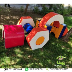 سازه فومی مسیر تعادلی و وزنه 10 تکه (پیچ و واشر) کد 045