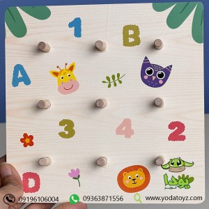 چوب چین هوش و خلاقیت آموزش حروف و اعداد انگلیسی1627 - changeable building blocks