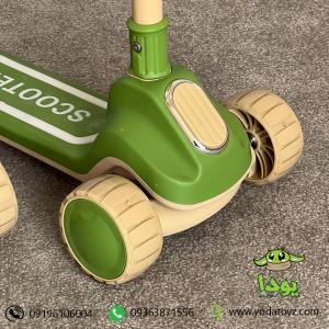 اسکوتر تاشو کودک طرح بنتلی رنگ سبز کد 2002