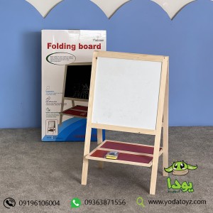 تخته نقاشی کودک چوبی دو طرفه PALIZAN کد 21307