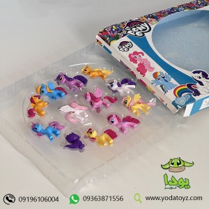 ست مینی فیگور اسب پونی 12 عددی کد 8988