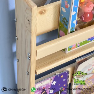 کتابخانه سه طبقه اتاق کودک جنس چوب