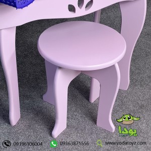 میز آرایش چوبی کودک مدل گلبرگ