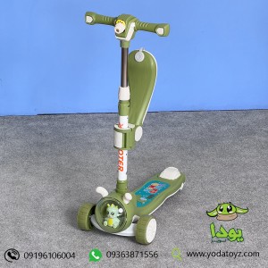 اسکوتر صندلی دار کودک رنگ سبز