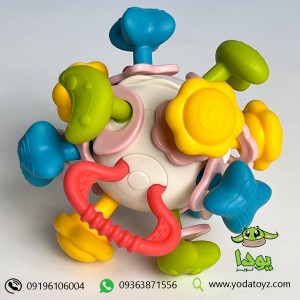 اسباب بازی نوزادی چندکاره بیزی بال  4 در 1 مدل 6046