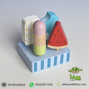اسباببازی چوبی بستنی کیم 4 عددی پیکاردو picardo
