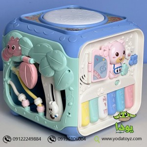 اسباب بازی آموزشی مکعب هوش سایز بزرگ رنگ پاستلی SOBEBEAR YL611