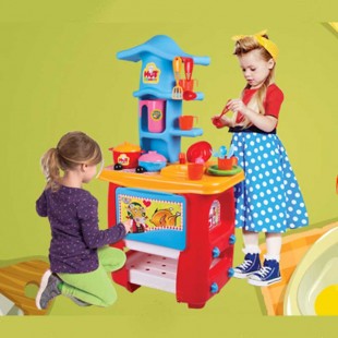آشپزخانه کودک با وسایل مدل کلبه زرین 480