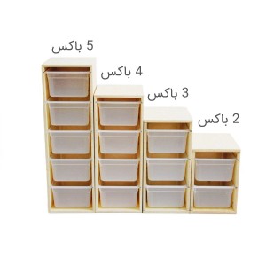 باکس اسباب بازی چوبی مدل 5 باکس