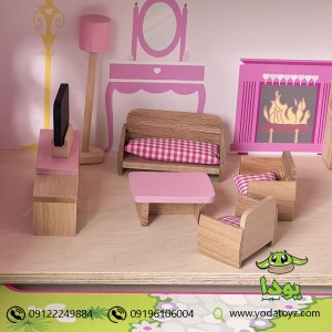 وسایل خانه عروسکی مدل اتاق نشیمن