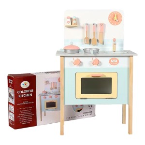 آشپزخانه کودک چوبی رنگ آبی 936-935