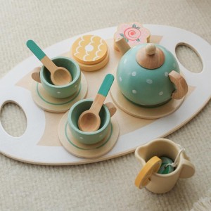 ست سینی چای خوری چوبی مدل 1735