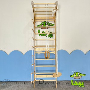 نردبان سوئدی + تاب گرد + حلقه ژیمناستیک و نردبان معلق 40017