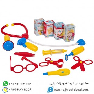 میز تجهیزات پزشکی کودک با ابزار پزشکی کد 008-913
