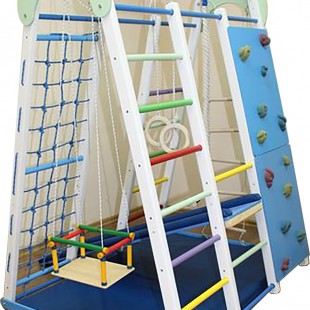 مجموعه چوبی ورزشی سازه چوب و طناب کد 1200