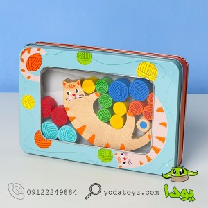 بازی تعادل گربه با جعبه فلزی پیکاردو picardo