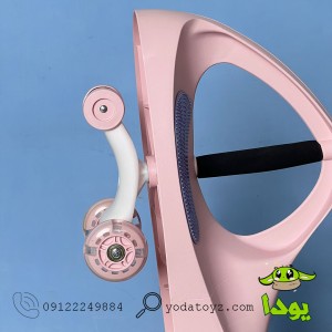 پلاسماکار کودک چرخ ژله ای و چراغدار رنگ یاسی