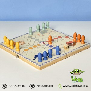 بازی منچ چوبی با باکس چوبی پیکاردو کد BZ-28-C