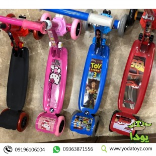 اسکوتر سه چرخ چراغدار کودک happy age مدل کیتی