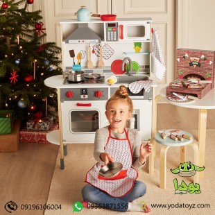 آشپزخانه چوبی کودک بزرگ برند Lidl Wooden Toy Kitchen