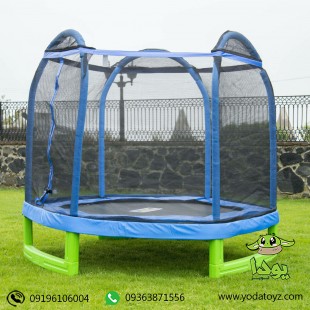 ترامپولین کودک بزرگ ( دو نفره ) قطر 210 سانتی متر وارداتی golden playmart