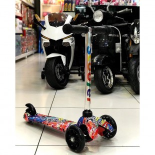 اسکوتر بچه گانه خارجی با طرح گرافیتی graffiti scooter
