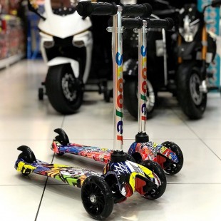 اسکوتر بچه گانه خارجی با طرح گرافیتی graffiti scooter