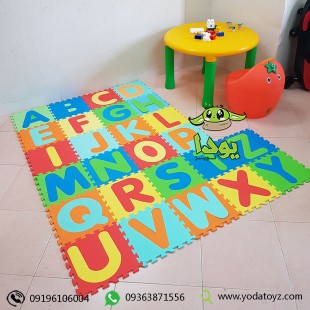 کفپوش اتاق کودک طرح حروف انگلیسی (26 عددی)