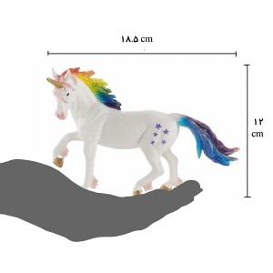 فیگور یونیکورن رنگین کمان برند موجو 387296 - MOJO RAINBOW UNICORN FIGURE