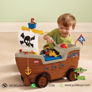 کشتی دزدان دریایی سوار شدنی کودک برند LITTLE TIKES