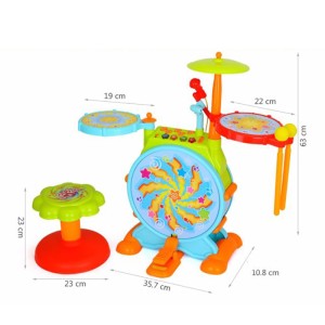 اسباب بازی درام جاز موزیکال برند هولی تویز Huile Toys Wholesale Electronic drum 666
