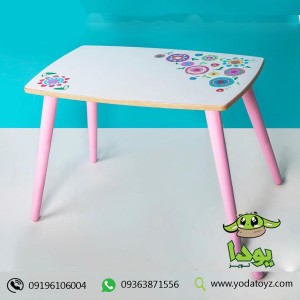میز چوبی کودک دخترانه