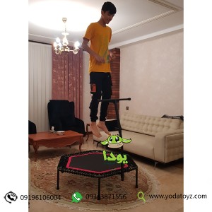 ترامپولین دسته دار قطر 120 سانتیمتر با دسته فیتنس